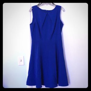 Cobalt Blue A Line Sheath Dress 12 EUC